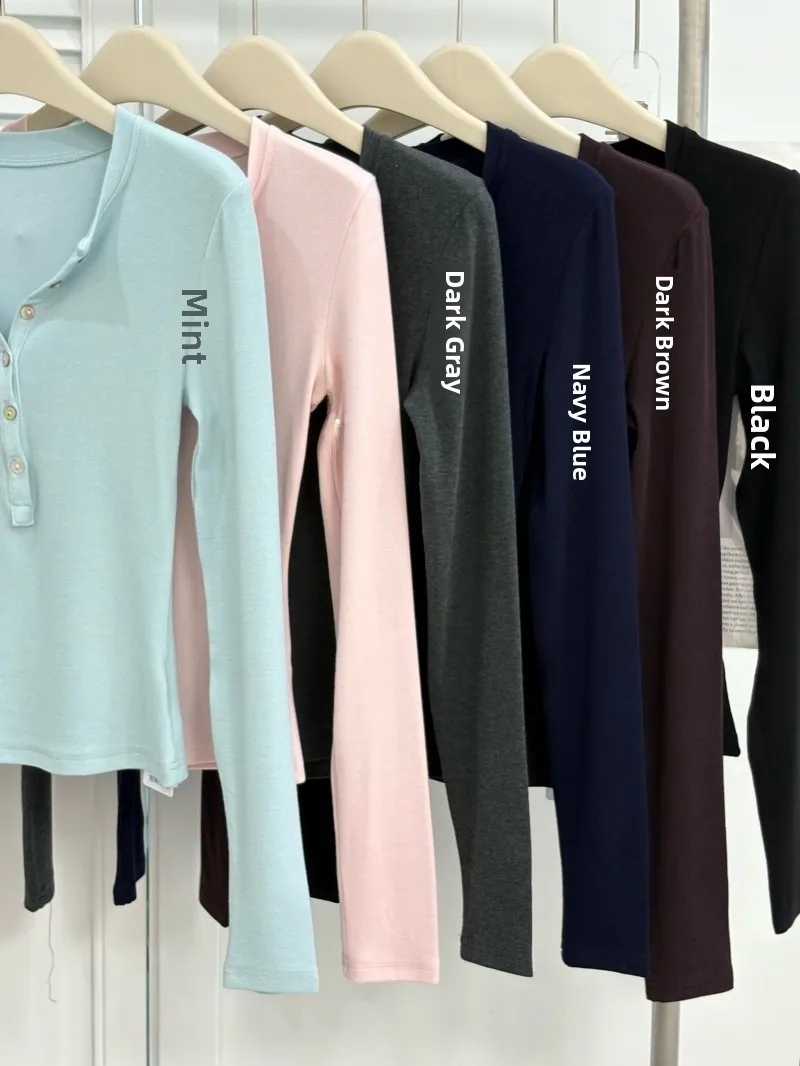 Exquisite Proportion Henry irt Yoga Sportswear Long Sve T-Shirt Herbst Winter Basisschicht Vielseitiges Slim Fit Fitn Top