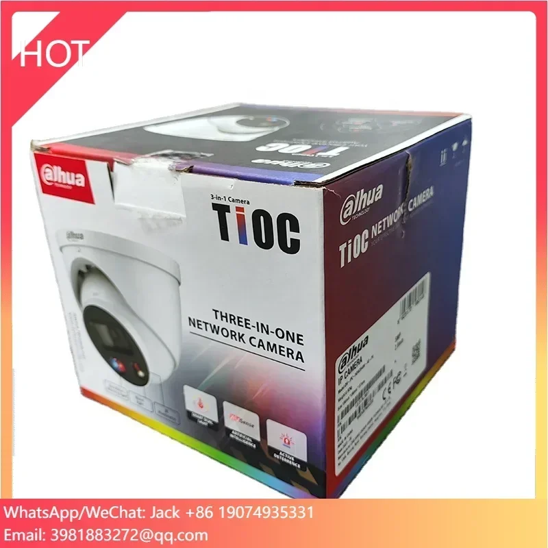 

IPC-HDW3549H-AS-PV 5MP Human/vehicle Detection Turret Wizsense Camera Two Way Audio PoE 4K Network Camera Security