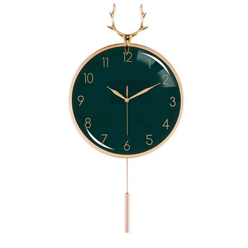 

Large Digital Wall Clock Pendulum Art Battery Metal Flip Clock Wall Vintage Items Orologio Da Parete Living Room Furniture