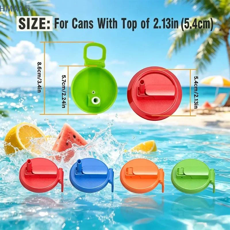 【YA】Reusable Beverage Can Covers Food Grade Leak Proof Silicone Lids for Soda Juices Beer Home Party Drink Storage