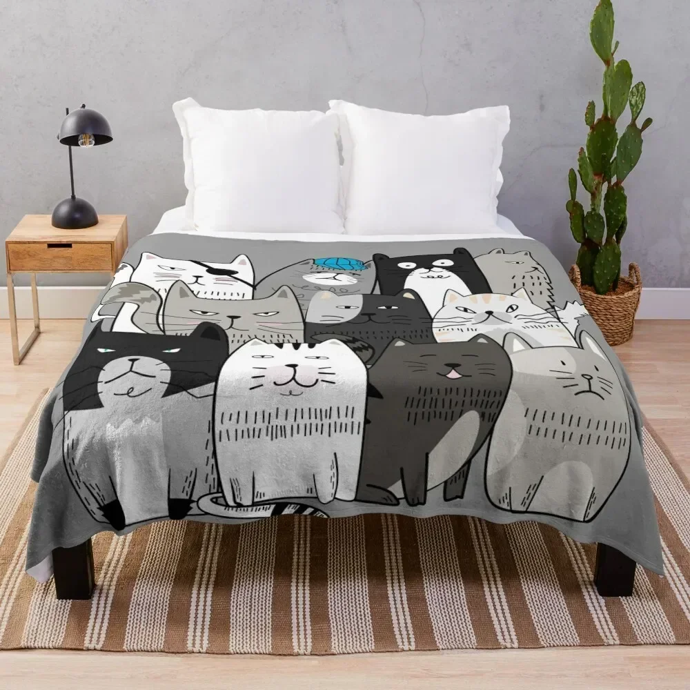 

Cats Throw Blanket Elegant Warm Throw Blanket for Hotel Home