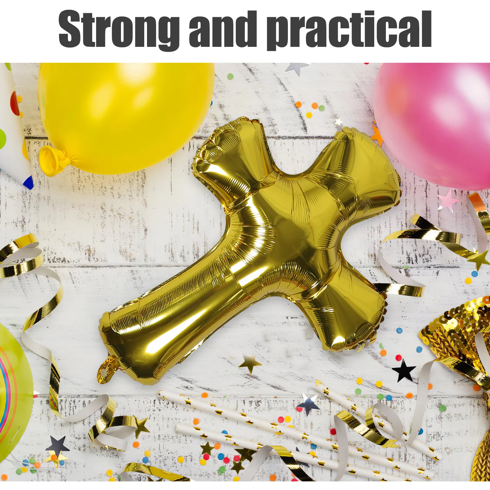 10 шт. 3D религиозные крестовые шары из фольги, набор воздушных шаров для украшения крещения на день рождения для использования в помещении и на открытом воздухе