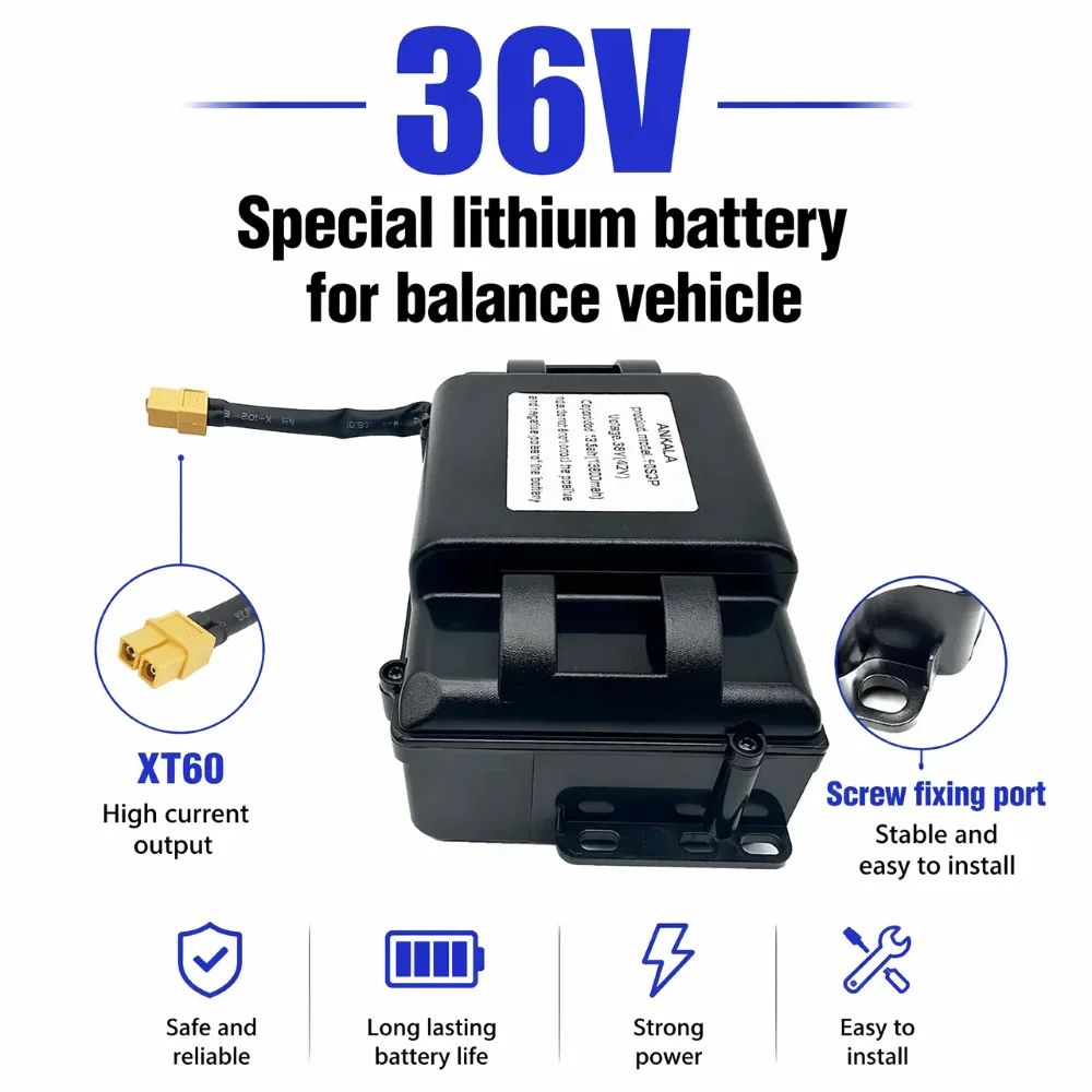 High-quality 36V 13.8Ah 10s2p Rechargeable Lithium-ion Battery for Electric Self-balancing Scooter,HoverBoard and Unicycle