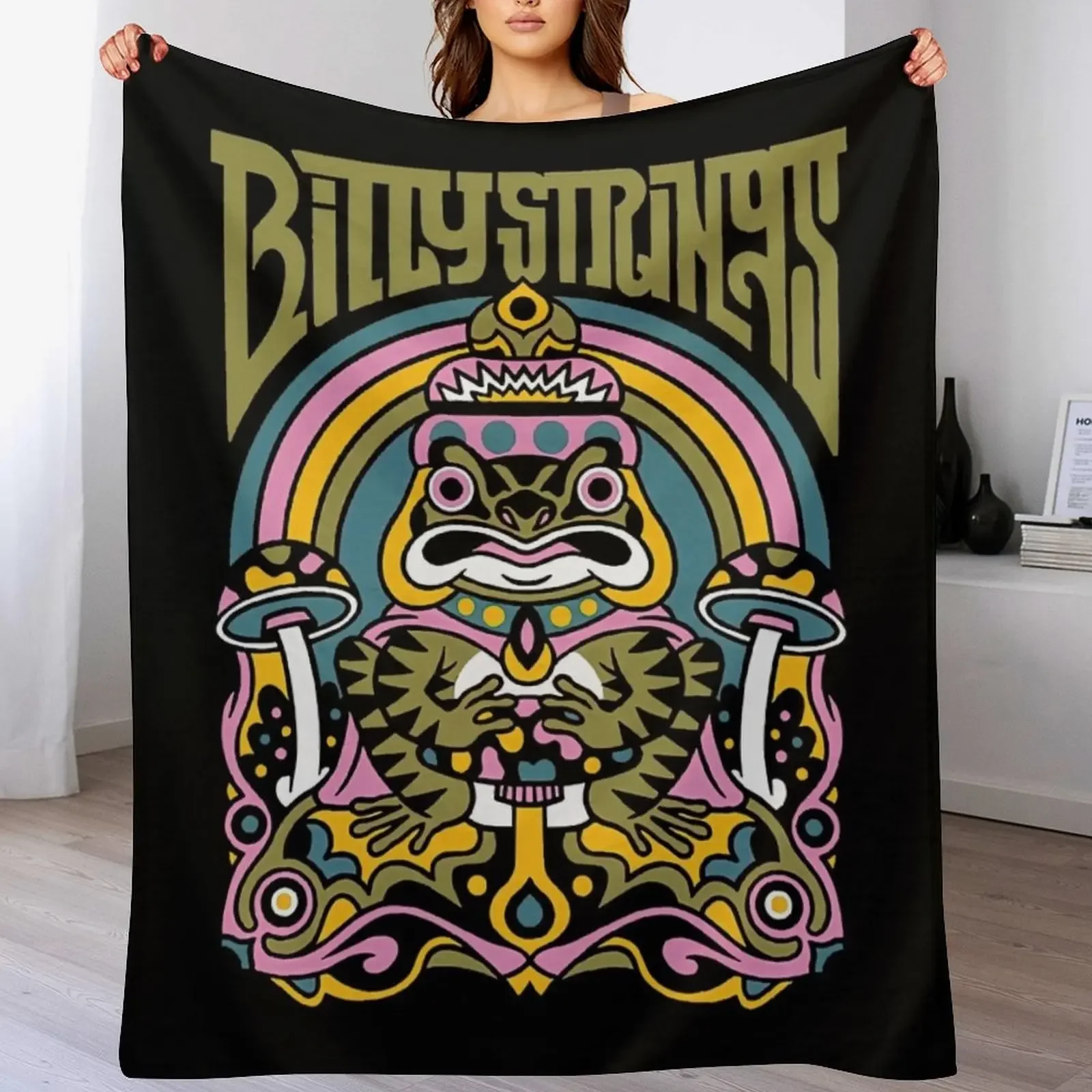 

Billy Strings Frog Throw Blanket Polar Thermals For Travel Travel for sofa Blankets