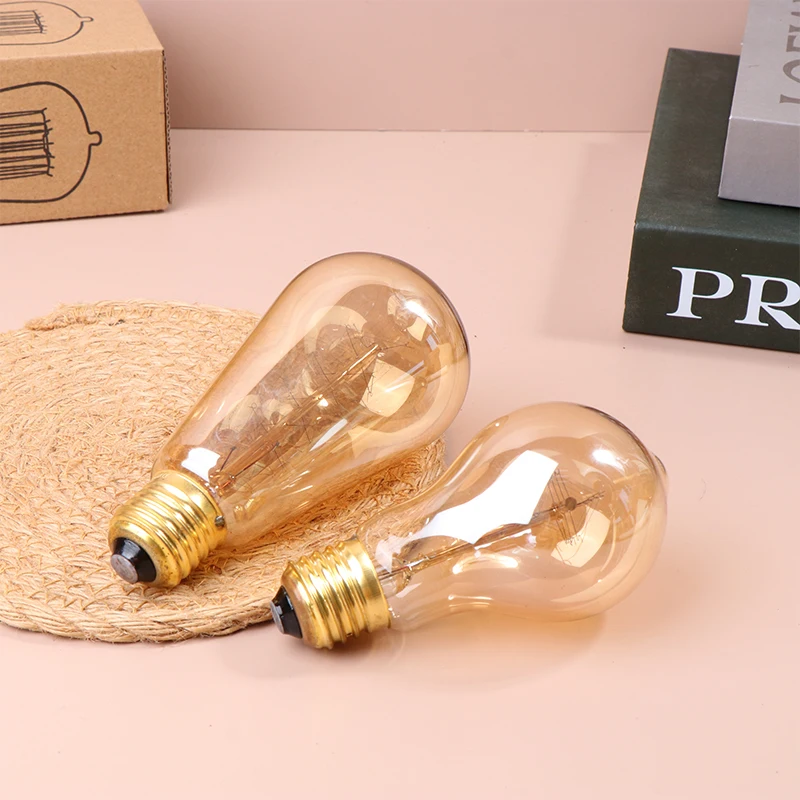 ペンダントランプ用の調光可能なフィラメント電球,レトロなスパイラルベース,白熱灯