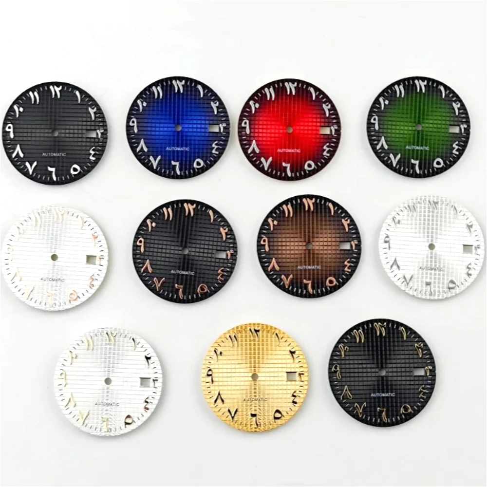 

New 31mm Watch Dial No Logo Classic Arabic Marker Dial for NH35 Automatic Movement Case Mod Parts Accessories