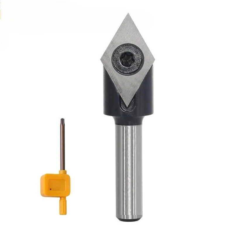 Groove 60 Degree Insert Carbide Style Spoilboard Single Flute Bit End Mill for Woodworking Cnc Milling Cutter Cnc Machine Tools