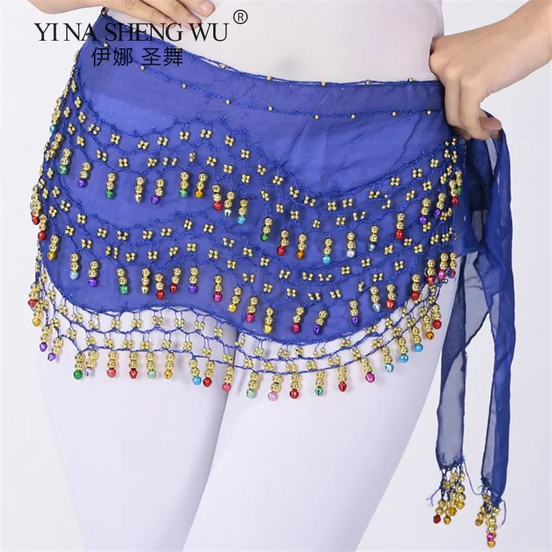 New Belly Dance Belt Costume for Women Bells Tassel Hip Scarf Oriental Tribal Dance Belt Performance Accessories Zills Coin Belt