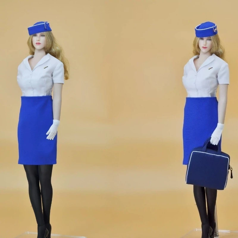 CUKE TOYS 1/6 Maßstab Verschiedene Stile Flugbegleiter-Uniform Cheongsam für 12'' Weibliche Actionfiguren Körperpuppen – Detail 5