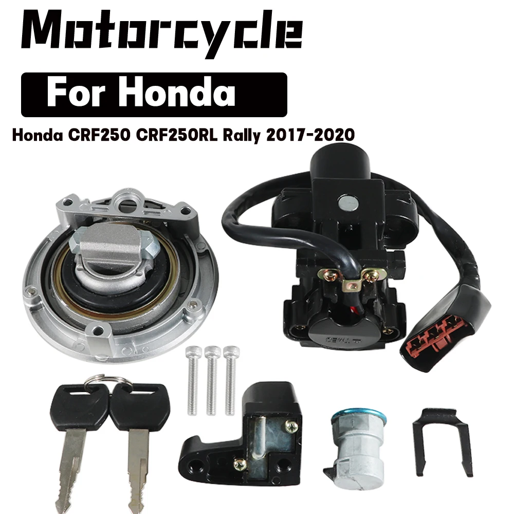 

Motorcycle Fuel Gas Ignition Switch Lock With Key Kit For Honda CRF250 CRF250RL CRF 250 Rally 2017 2018 2019 2020 35010-KZZ-J00