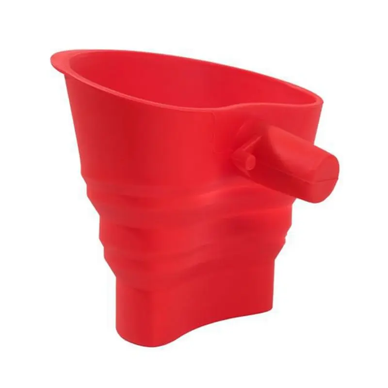 CKFAM-Flour Funnel For Kitchenaid Mixer Food-Grade Silicone Stand Mixer Attachment Foldable Large-Cap Capacity B