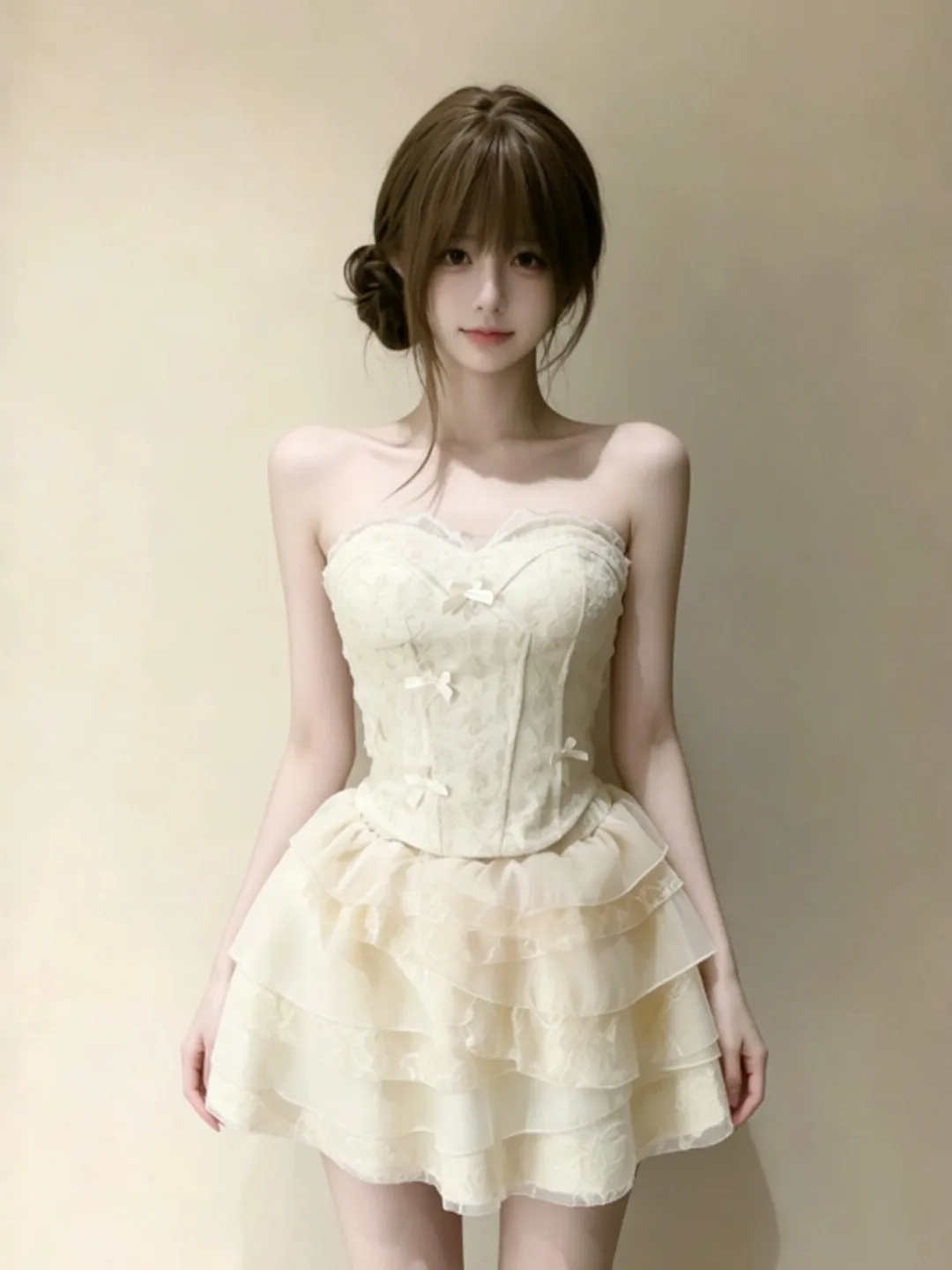 

Unique Soft Style Off-Shoulder Top And Puffy Skirt Two-Piece Set Age-Defying Summer Outfit Comfortable Breathable Casual Wear