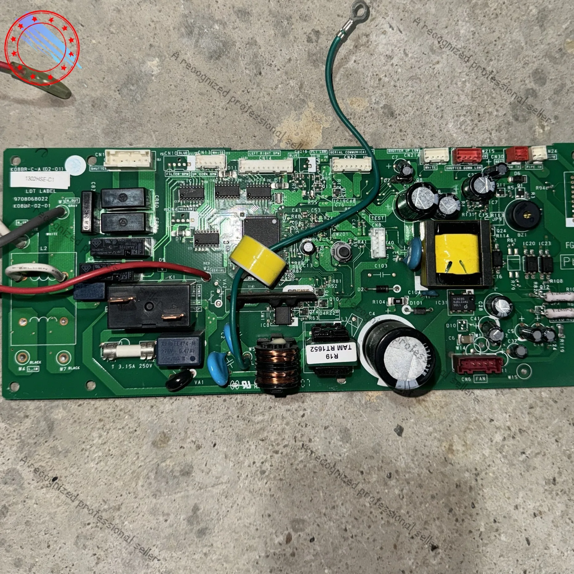 

Fujitsu inverter air conditioner cabinet main board 9708068022 disassembly test 1003HSE-C1