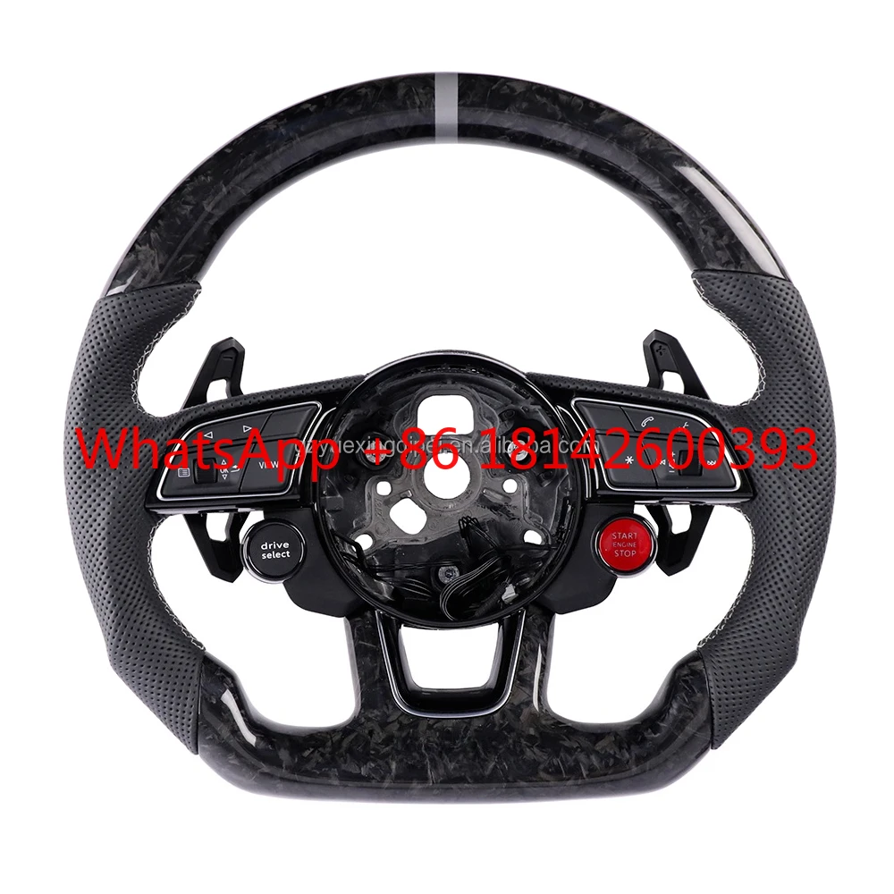 Private Custom Carbon Fiber Steering Wheel Modified Four‑Spoke Luxury Auto Interior Accessories