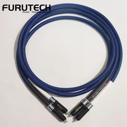 New 1 pair FURUTECH DAS-4.1 Top-of-the-line RCA cable Alpha OCC conductor HiFi RCA upgrade line with Silver WBT 0152Ag rca plug