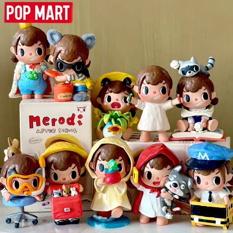 

2026 POP MART Merodi After School Chapter Part 1 Blind Box Collectible Mystery box Girl Figure Surprise Desktop Decor Toys Gifts