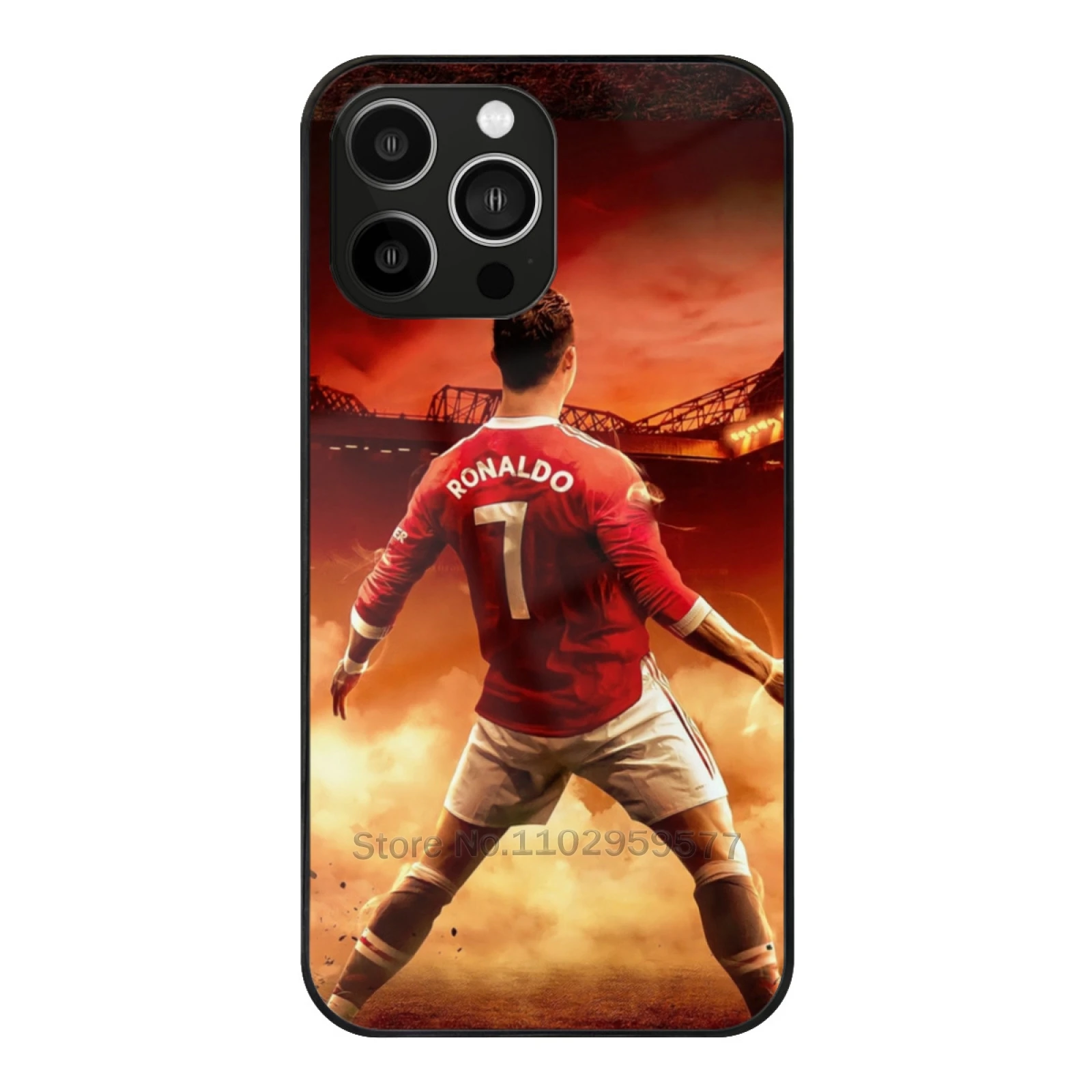 Ronaldo Siuuu Ronaldo Gifts Ronaldo Cover Ronaldo Prints Glass Case For Iphone 15 14 11 12 13 Pro Max X Xs Xr 6S 7 8 Plus Soft