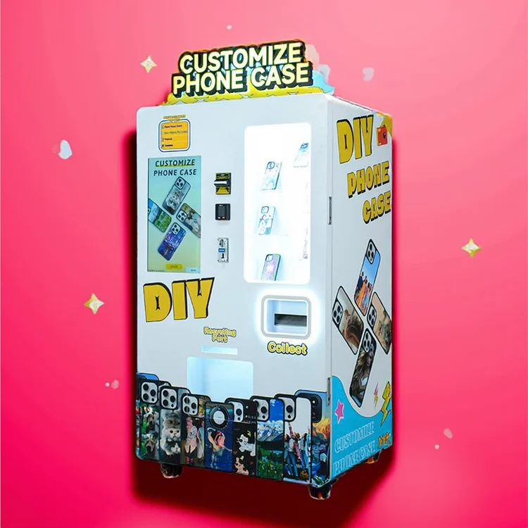 Steel phone case, printer, vending machine SDK, user-friendly touch display