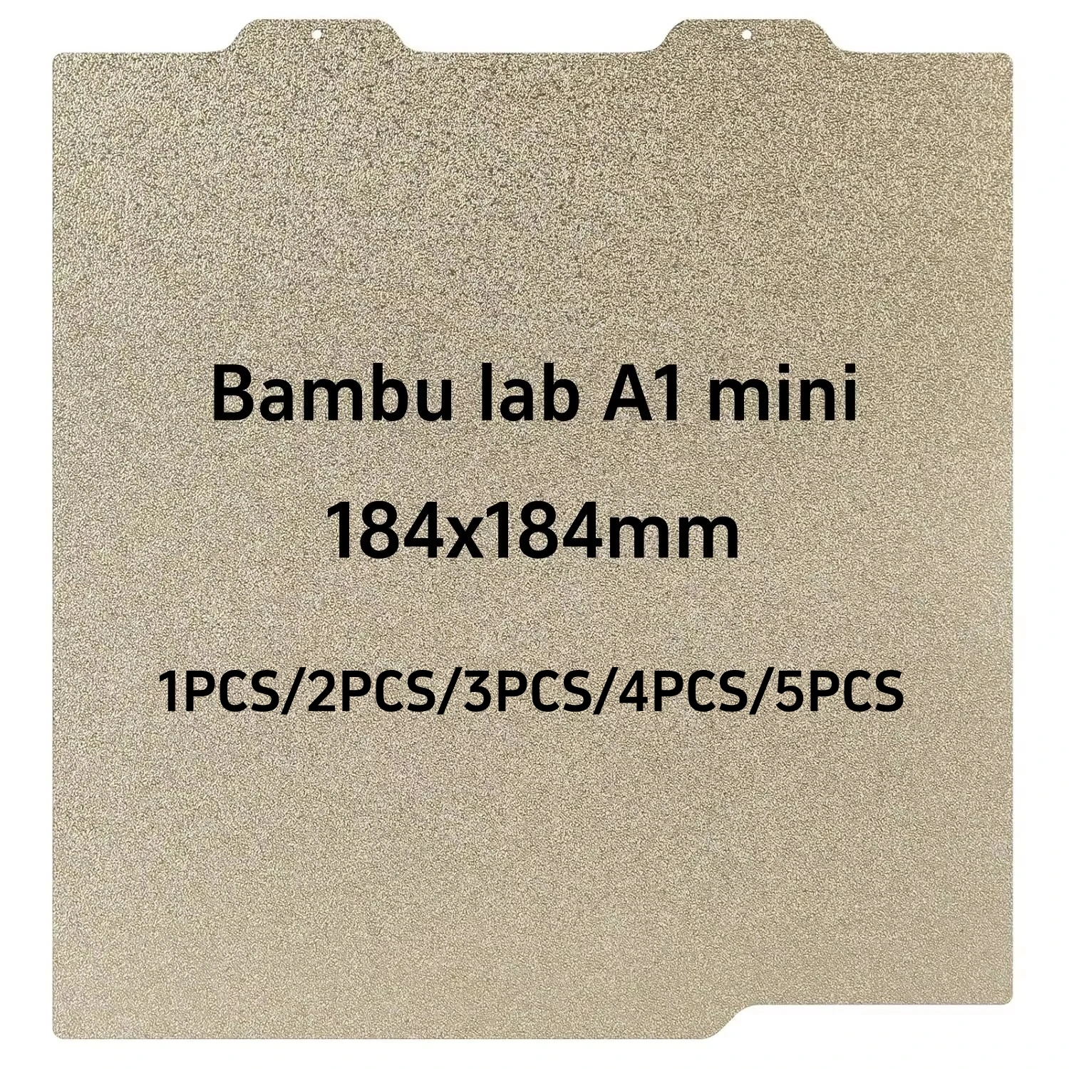 

Лист Bambu lab A1 mini PEI, двухсторонний текстурированный лист 184x184 мм PEI, строительная пластина для лаборатории Bambu A1, мини 3D-принтер