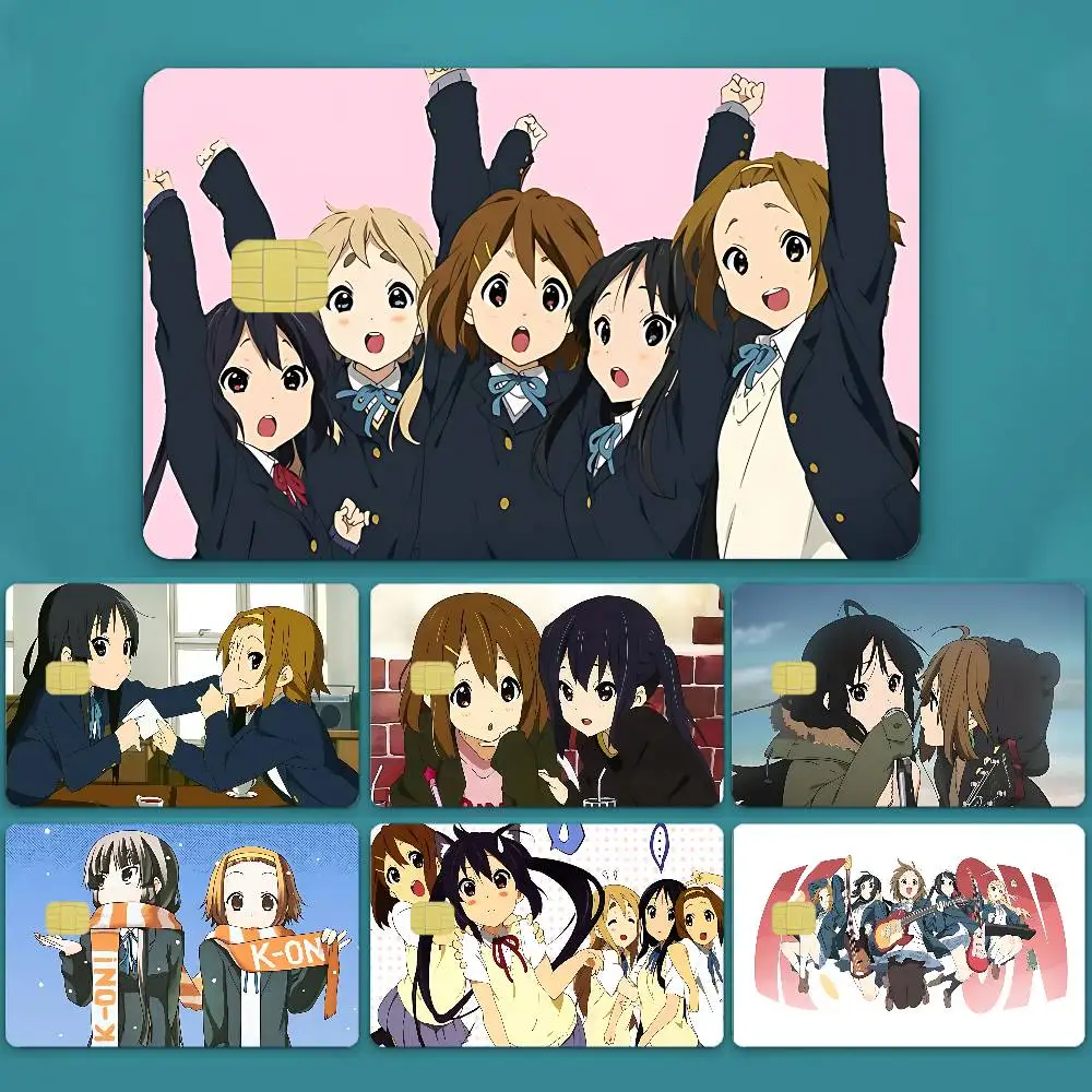 Amine K-ON Kreditkarten- und Debitkarten-Folienaufkleber, Kreditkarten-Skin-Sticker für Bankkarten, Bus- und Metrokarten, wasserfester Aufkleber für Frauen