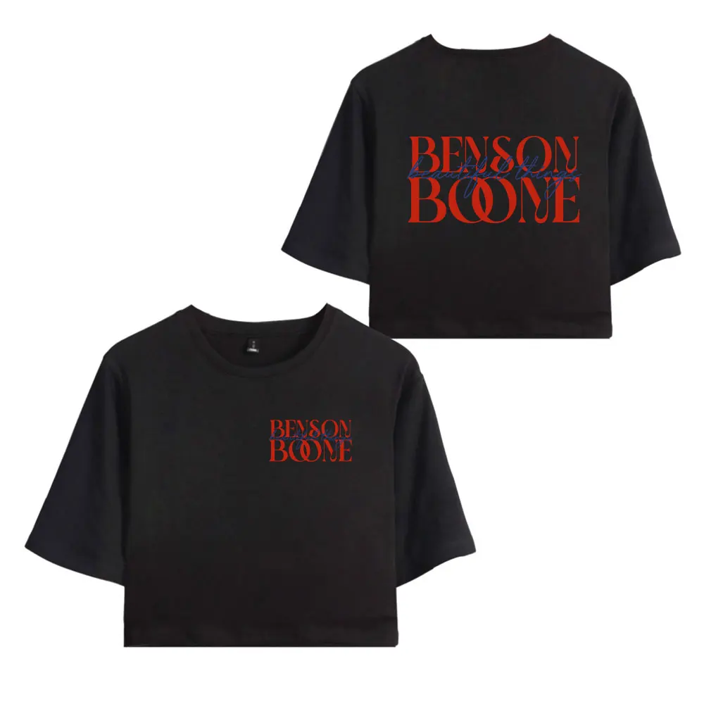 

Benson Boone Vintage 90s Crop Top T-Shirt Fashion O-Neck Tops Oversize Tshirt Fashion Women Tee Blusa Y2k Top