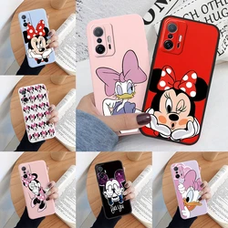 Anime Case For Xiaomi Mi 11 11T Bags Mi11T Pro Back Cover Couple Mickey Mouse Minnie Soft TPU Cute Coque For Xiaomi Mi 11T Mi11