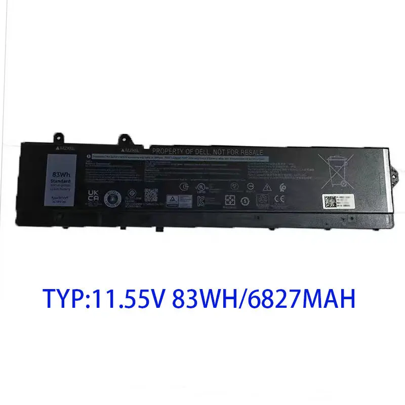Applicable to Dell RCVVT X26RT NWDC0 6827mAh 83Wh large capacity notebook battery