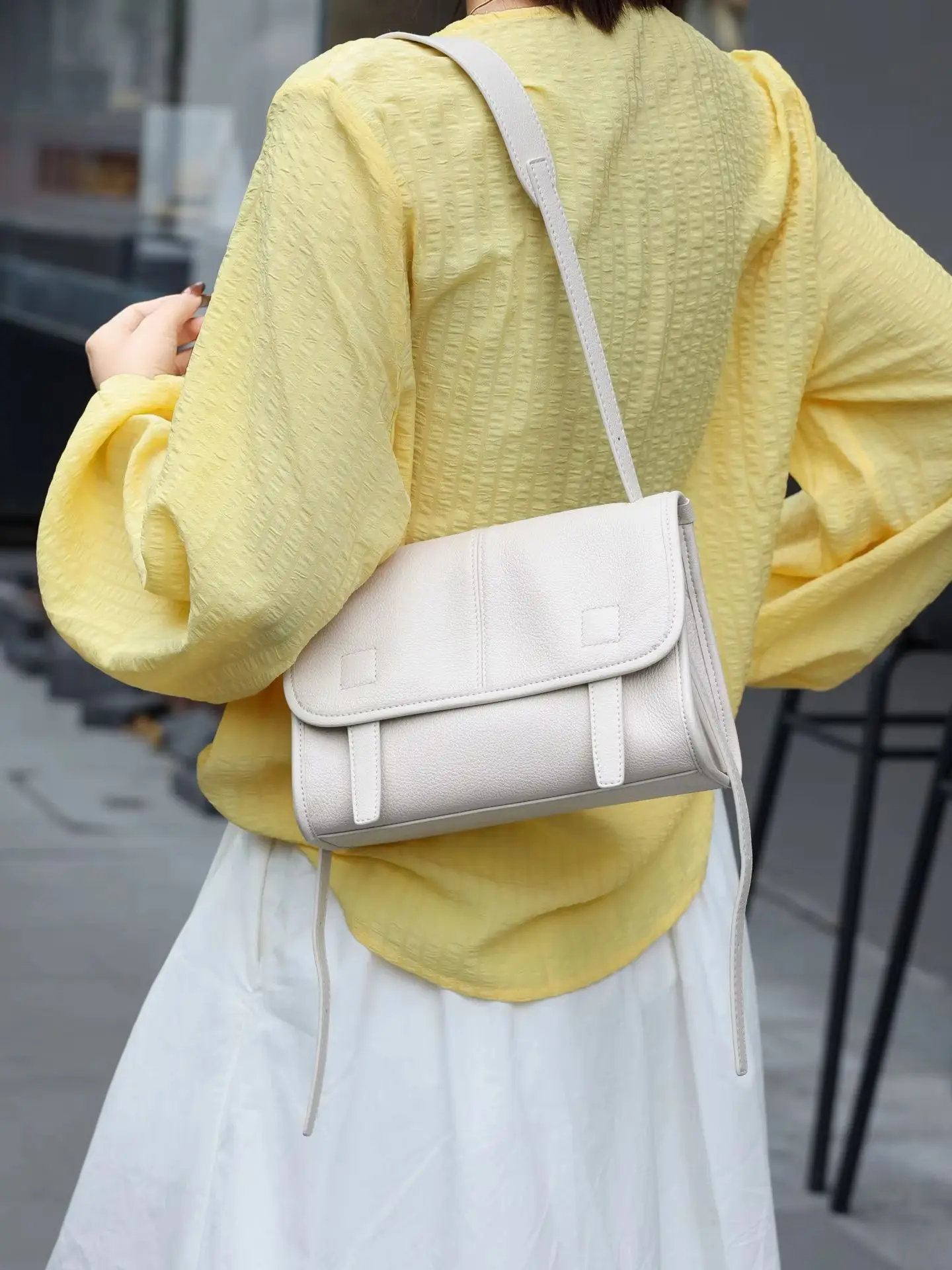 

Genuine Grade Leather Women Shoulder Crossbody Small Square Bags Luxury Designer Brand Female Fashion Postman's Bag Cowhide New