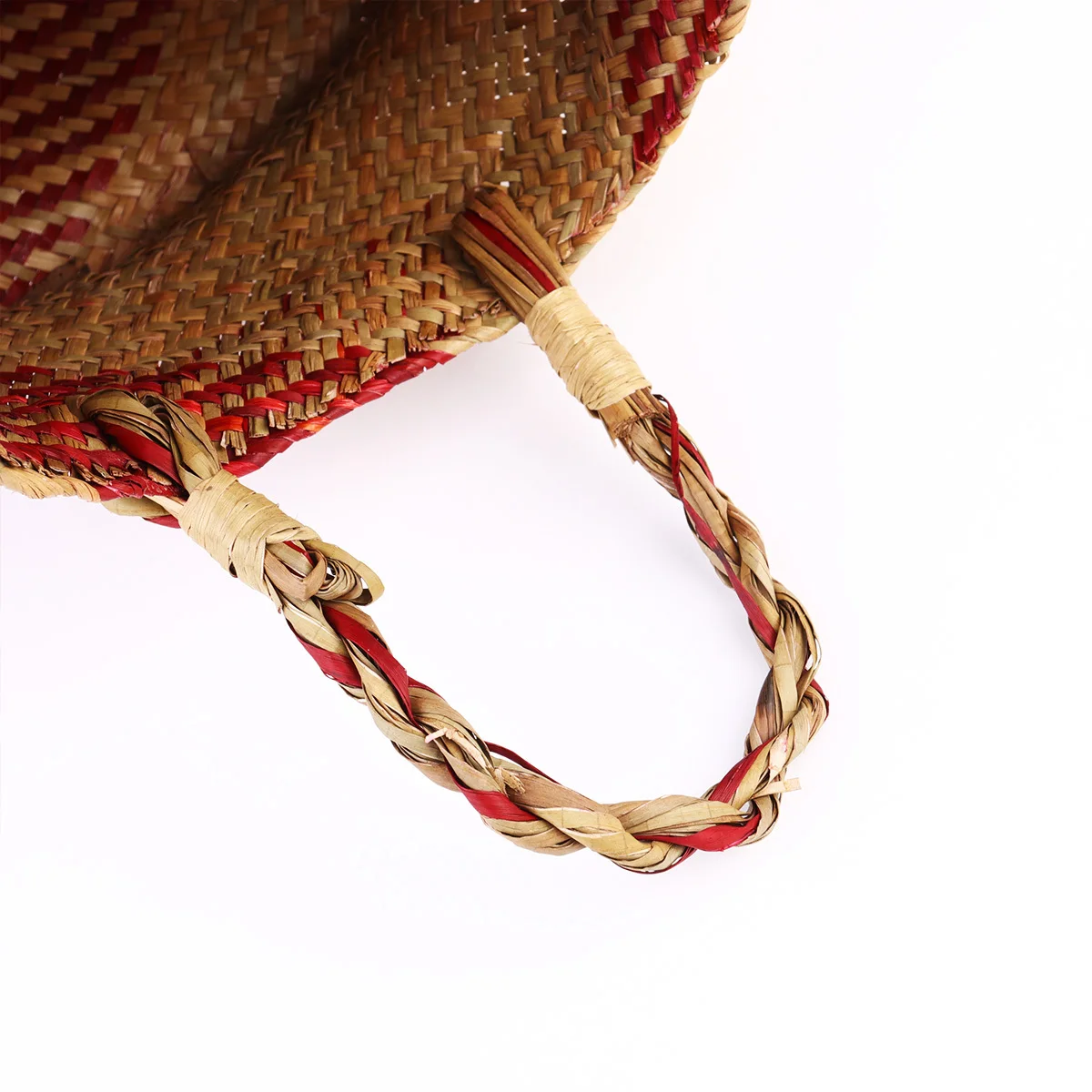 

Woven Linen Basket Storage Container Thickened Foldable Plant Basket For Flower Organizer Desktop Decor Straw Potted