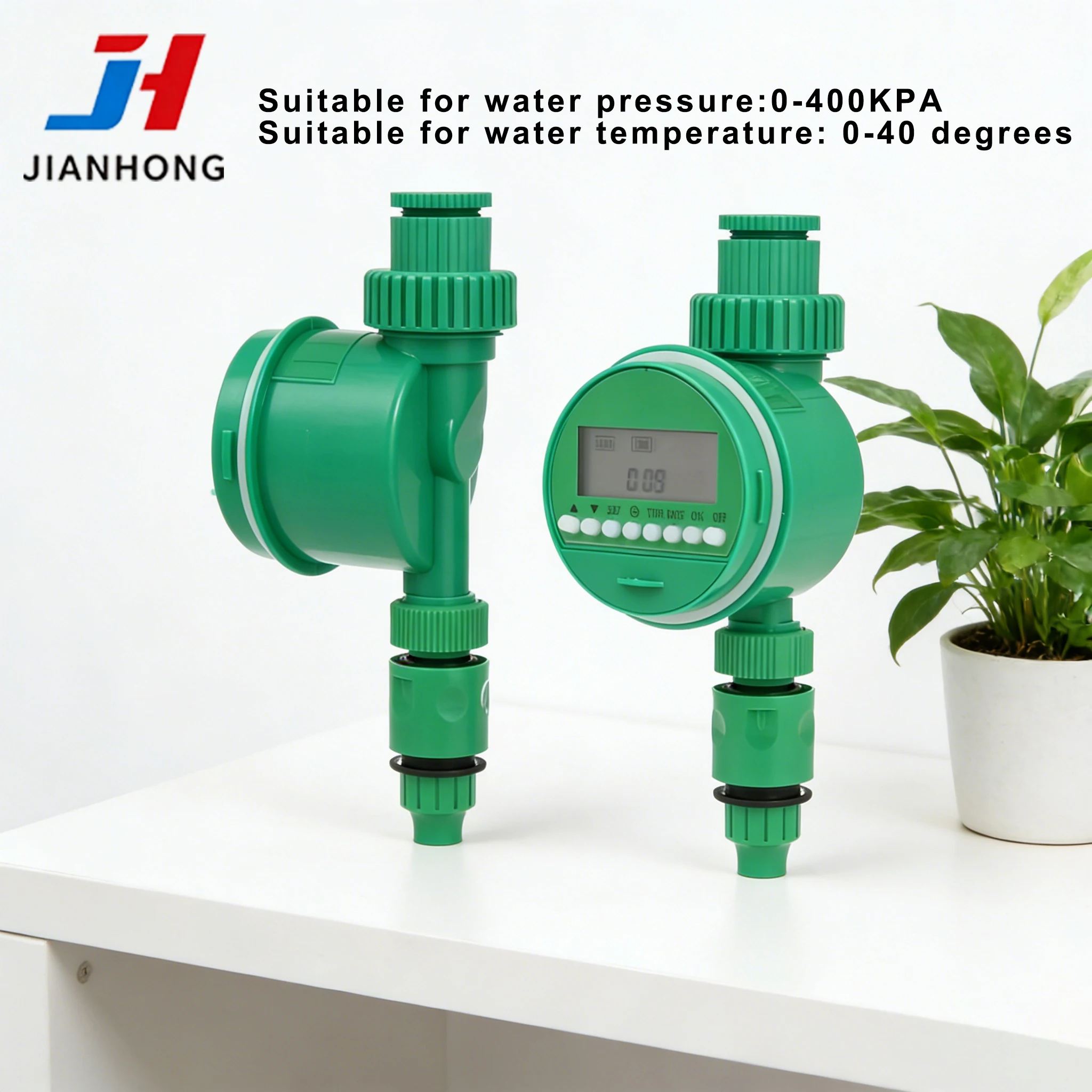 

Автоматический таймер для полива сада с ЖК-дисплеем, водонепроницаемый программируемый контроллер полива, аксессуар для капельного орошения растений