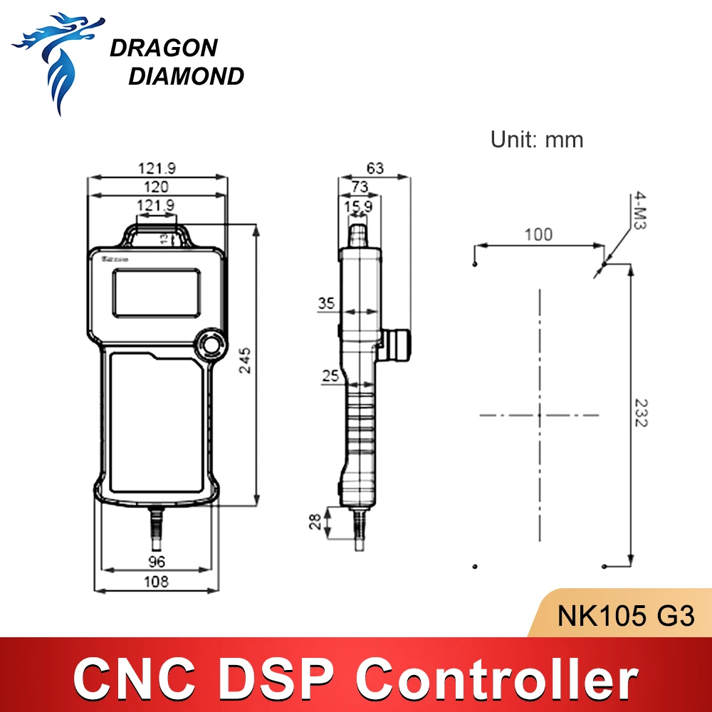 WeiHong NcStudio NK105G3 CNC DSP Motion Control System CNC Router 3 Axis Motion Card NK105 G3 Remote Handle for CNC Router