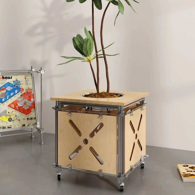 Ocean board DIY trolley flower pot rack desk cabinet