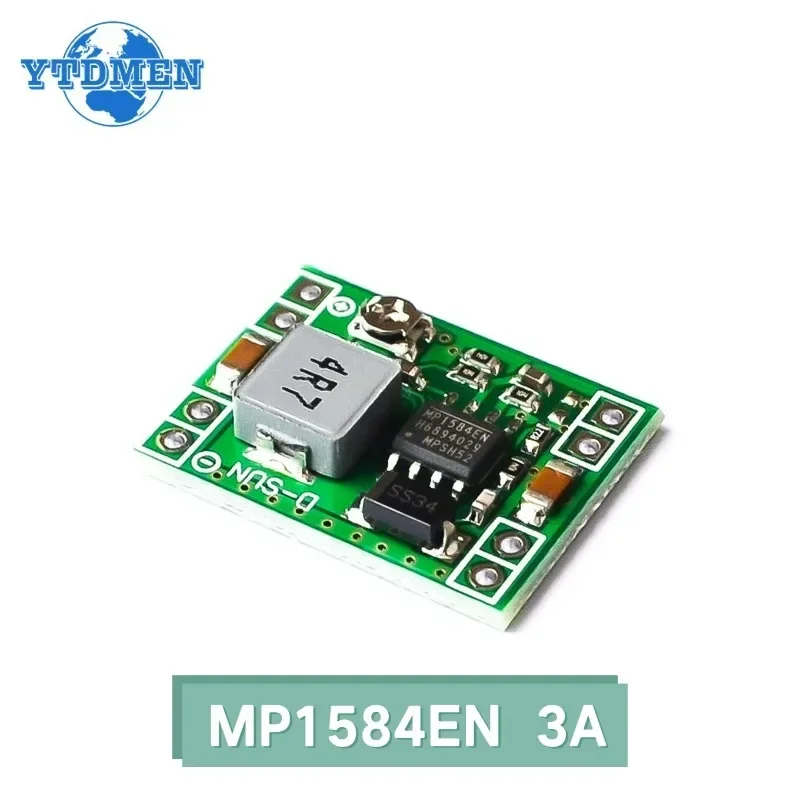 1PCS MP1584EN Step Down Power Supply Module DC-DC 3A Adjustable Buck Converter, Ultra-Small Size for Arduino Replace LM2596