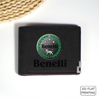 Benelli Logo Canvas Wallet Minimalist Design Durable Lightweight Business Style Men Women Fashion Accessory Everyday Use