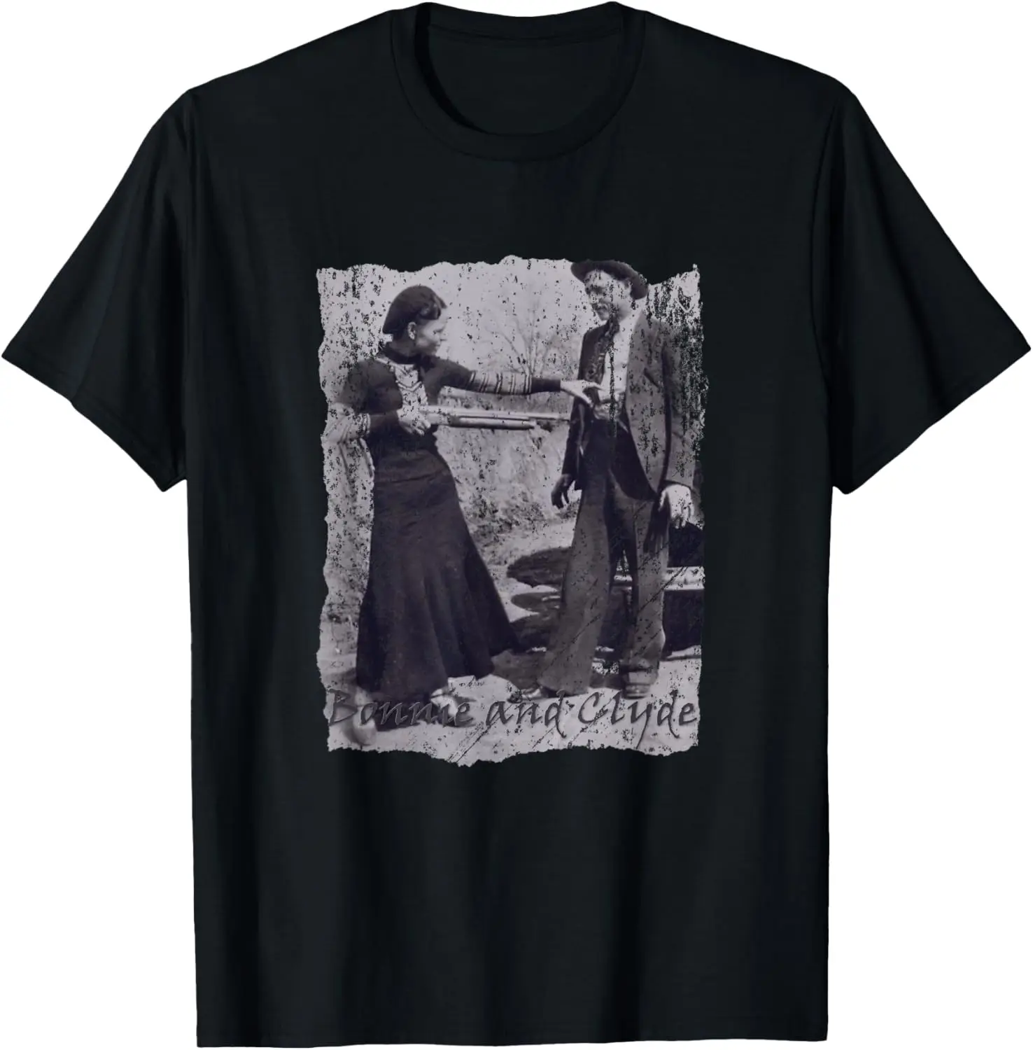 Camiseta Outlaws, Bonnie Parker e Clyde Barrow