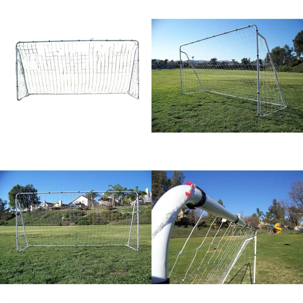 

Portable 12x6 Soccer Goal with Net - Galvanized Steel, Powder Coated, All-Weather, 1-Year Warranty
