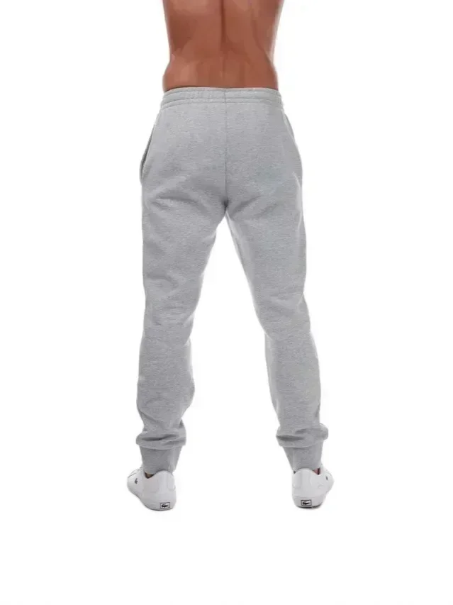 Herren Premium Jogginghose aus weichem Stoff mit elastischem Bund, Kordelzug, Taschen, tailliertem Schnitt und Umschlagbündchen, lässige Sporthose – Detail 5