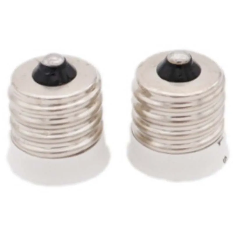 2pcs E17 to E12 Led Lighting Lamp Socket Converter Screw Bulb Lamp holder LED Saving Light Halogen Lamp Bases 3A White Black