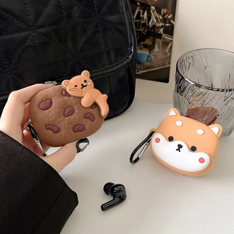 Bear Biscuit Shiba Inu Shark Cow Case for Redmi Buds 5 Protective Cover for Red Mi Buds5 Shell Shield