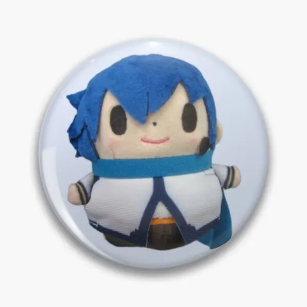Ball Kaito Virtual Singer Plush  Soft Button Pin Badge Hat Fashion Decor Lover Metal Cartoon Cute Brooch Collar Lapel Pin