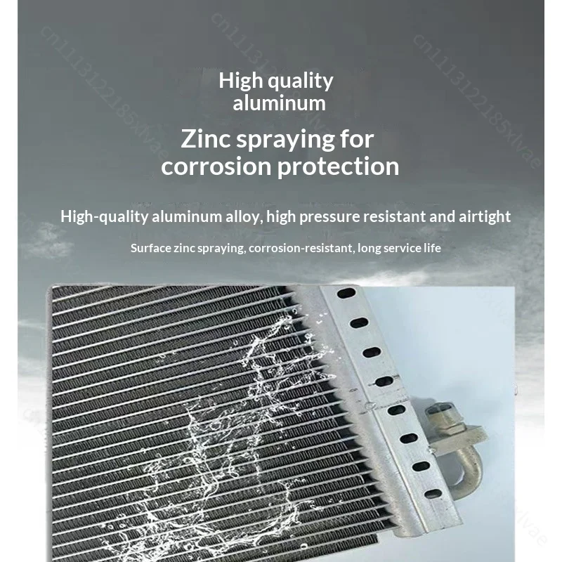 Durable Aluminum Parallel Flow Cooling Condenser With Drier 14''x18''x20mm 14''x23''x20mm Universal For Car Truck Excavator A/C