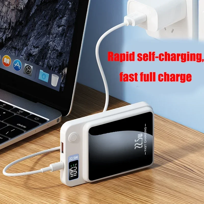 2024 nowy bezprzewodowy Power Bank 100000 magnetyczny Qi przenośny Powerbank typu C Mini szybka ładowarka do iPhone Samsung magsafe