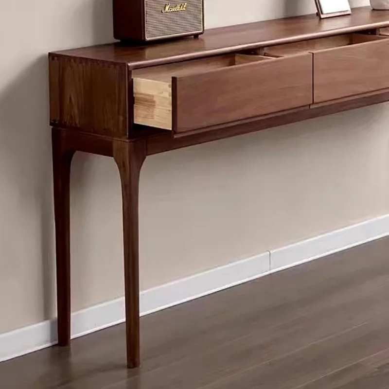 American Vintage Meuble Salon Furniture Home Mid Century Classic Console Table Rustic Storage Hallway Glamour Console Table