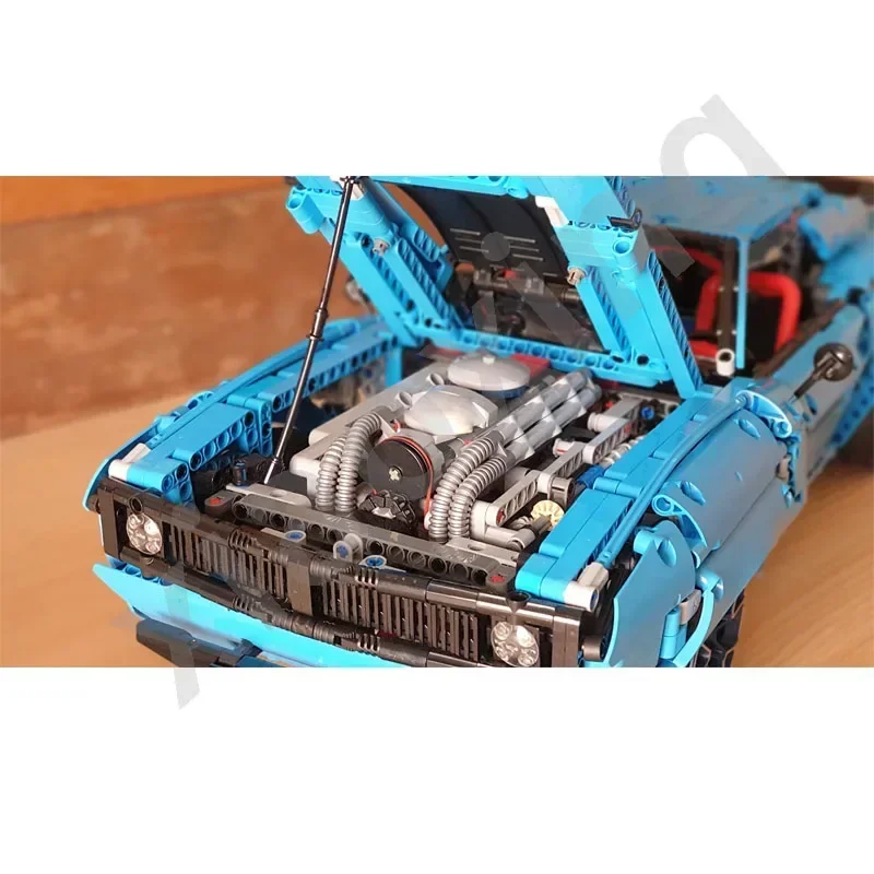 MOC-75495 جديد Supercar SS'68 سيارة رياضية اللبنات نموذج • 2766 أجزاء تعليمية للأطفال أطفال مخصصة لعبة عيد ميلاد هدية #5