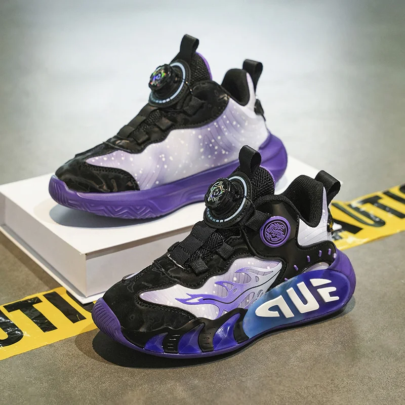 

Children's Boys Running Shoes Leather Fashion Sneakers for School Non-slip Casual Walking Shoes Fashion Kids Basketball Sneakers