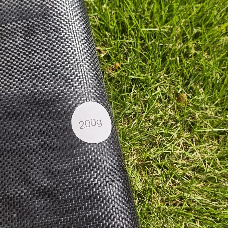 200GSM Thick PP Woven Weed Control Fabric Grass Ground Sheet for Farm Greenhouse Fruit Garden Construction