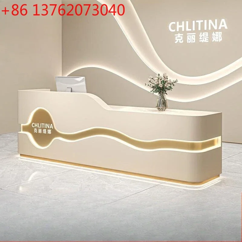 

Office Table Beauty Salon Bar Baking Paint Clothing Store Dance Front Desk Clinic Medical Beauty Reception Salon Reception Desk