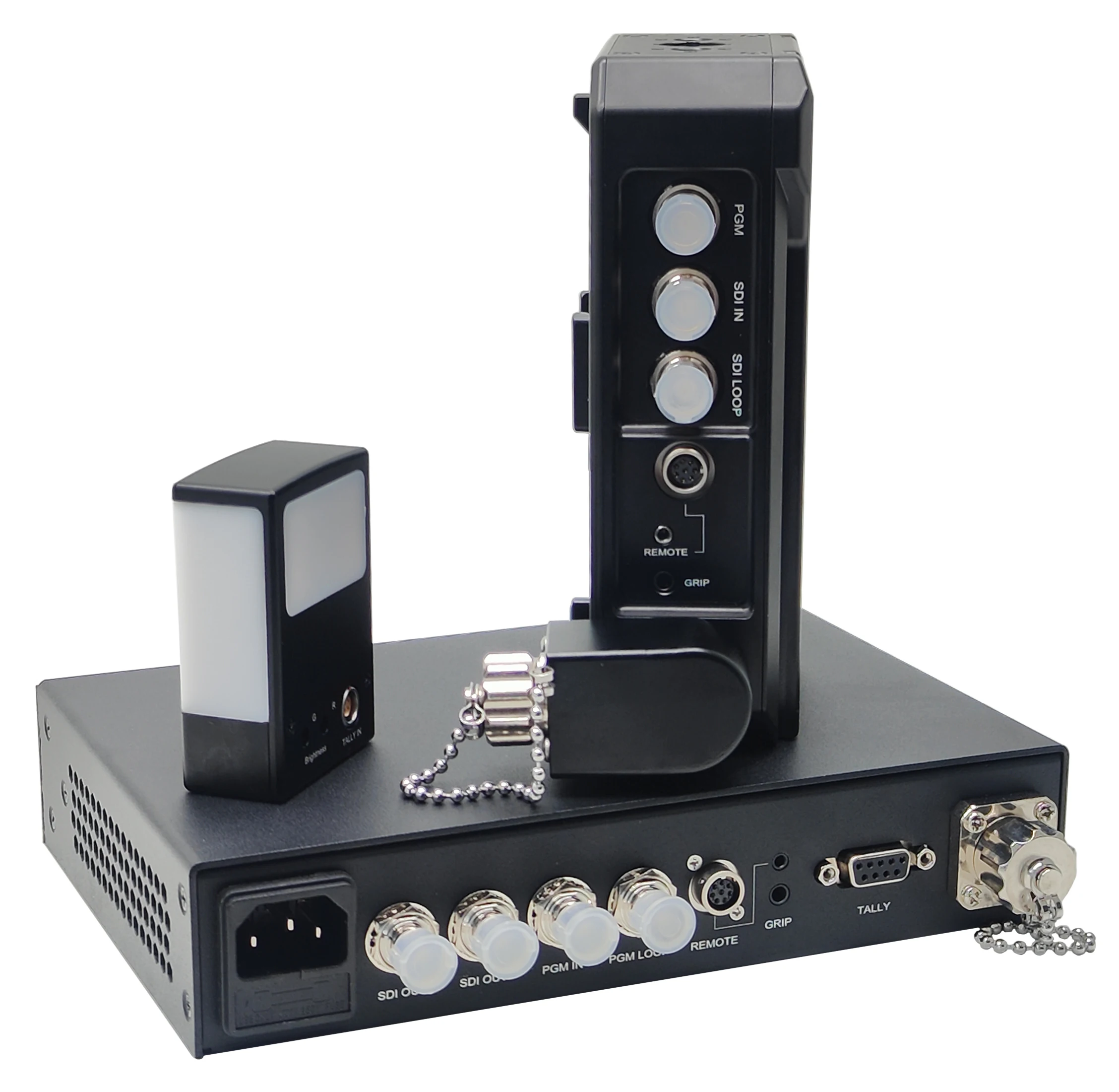Remote Control so ny  4K 12G SDI video in  PGM 4k video  tally ODC fiber optic converter extender transmitter receiver