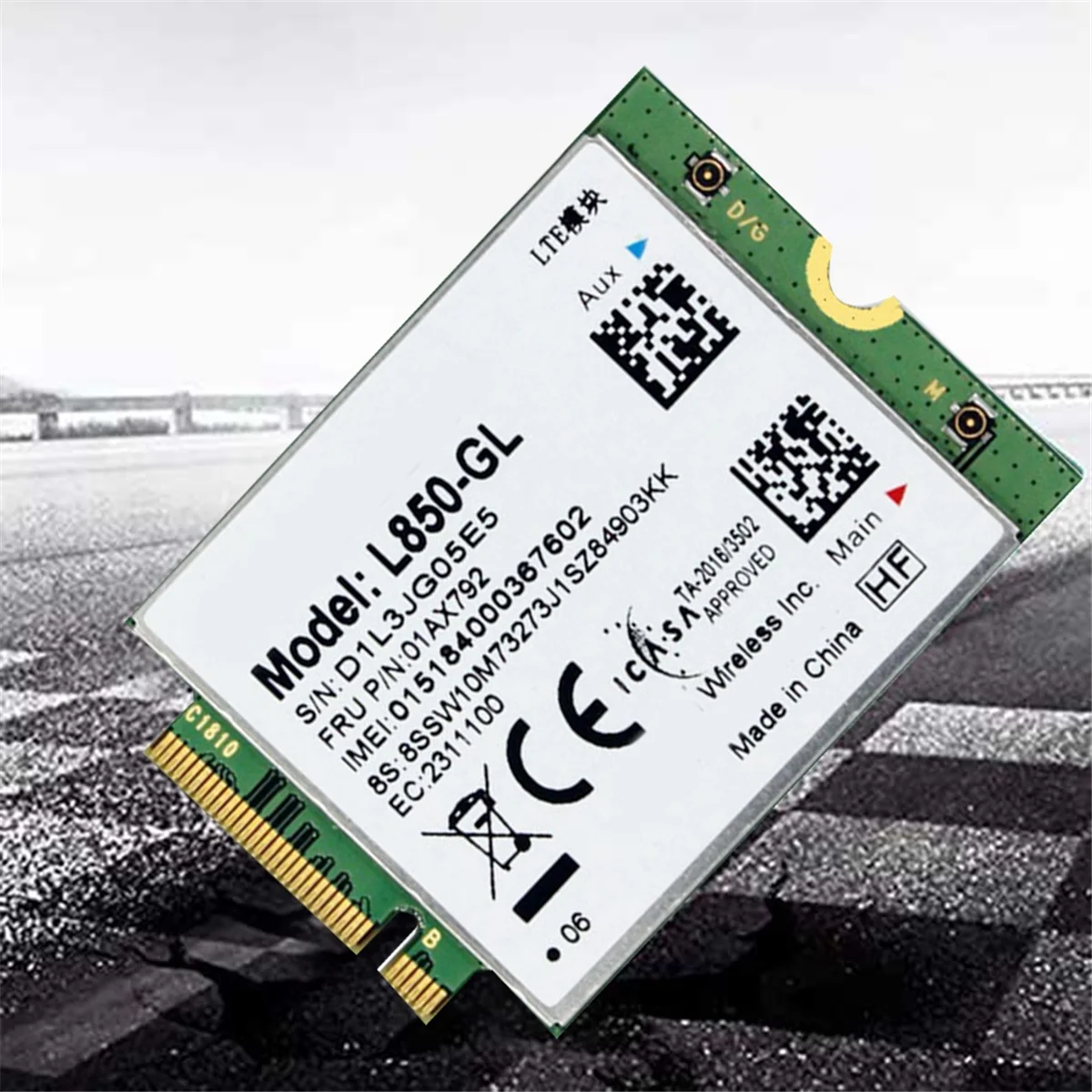 T88C L850 WiFi Card+2XAntenna 01AX792 NGFF M.2 Module for T580 X280 L580 T480S T480 P52S