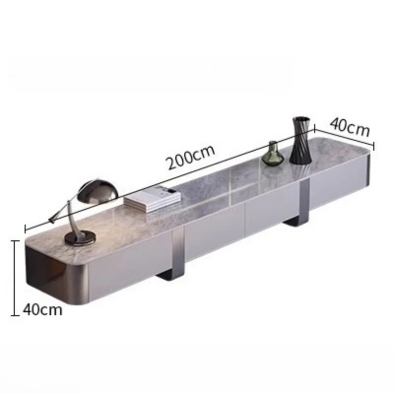 m Light Luxury Storage TV Cabinet Modern Universal Organizer Monitor Wall Tv Table Entertainment Dollhouse Furniture m